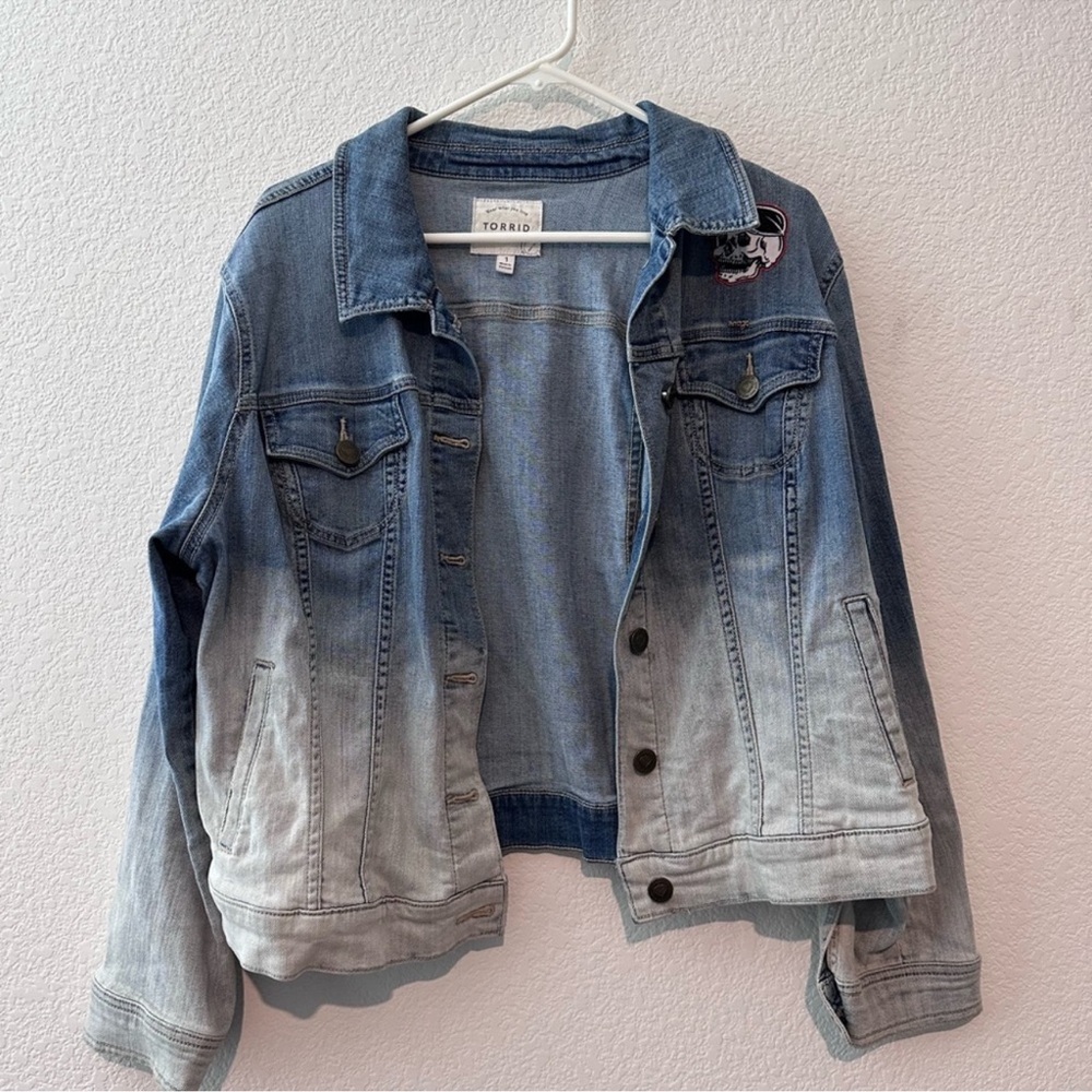 Torrid Blue ombré Denim Jacket